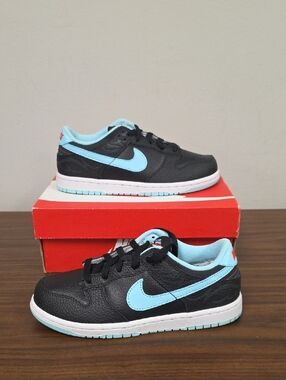 Nike Dunk Low SE (PS) Barber Shop Black (2022) Youth Size 3 DH9755-001 NEW